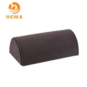 Coffee Microfiber Arc Shaped Bracelet Display Holder