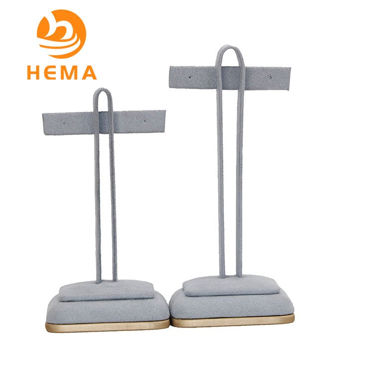 HEMA Customized Red Microfiber Jewelry Earring Display Stand - Image 3