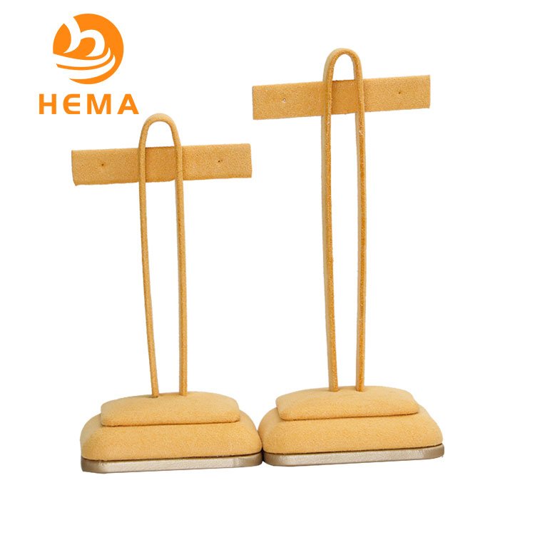 HEMA Customized Red Microfiber Jewelry Earring Display Stand - Image 2